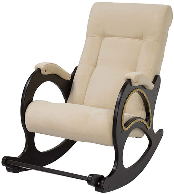 Домашнее кресло-качалка с подножкой