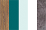 Комод Вайс 10.104 цвет морское дерево винтаж/бензин/мята/белый премиум/камень темный
